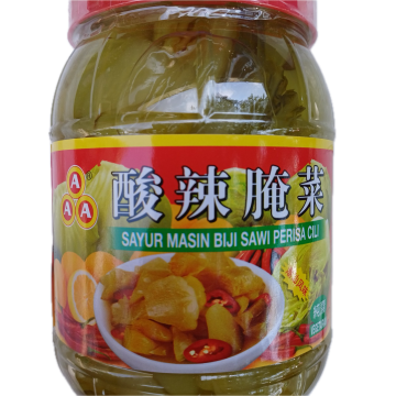 3A - Sour Pickled Mustard With Chilli (900g)